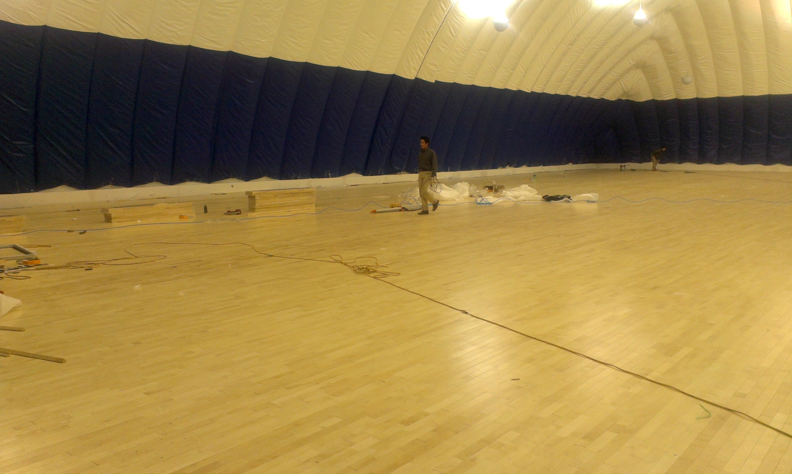 歐氏籃球運動木地板施工工藝