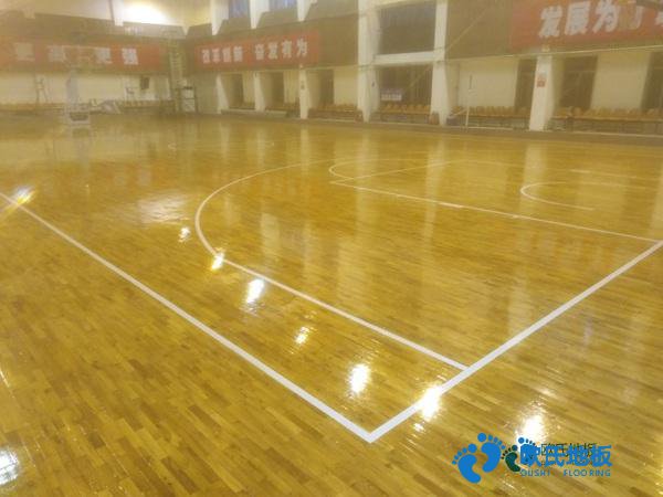 學?；@球運動木地板施工流程
