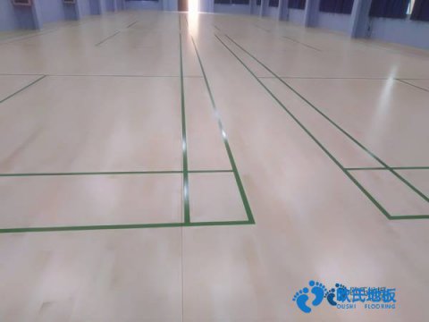 學?；@球館地板沖擊測試