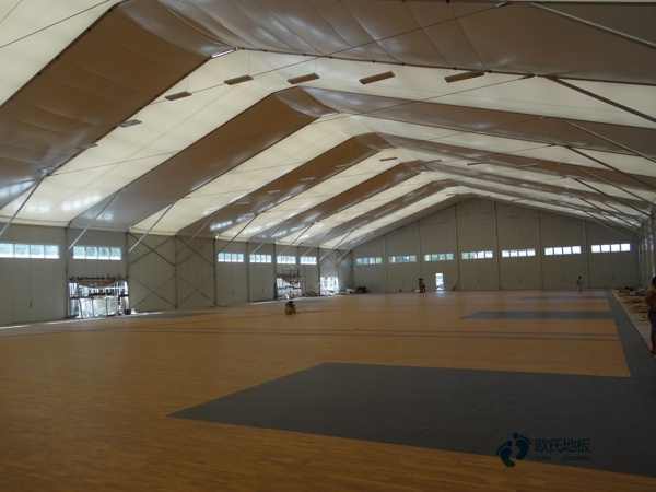 小學(xué)籃球場(chǎng)木地板1